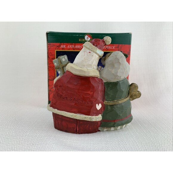Kurt S. Adler Mr. & Mrs.‎ Santa TablePiece Snowtown Village Snowman With Box - Picture 3 of 11